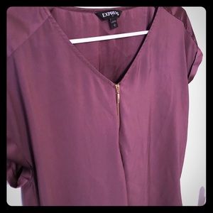 Express zip-front top